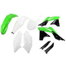 UFO PLAST 9-delige Verkleidingskit Kunststof verkleidingsset met vorkbescherming voor Kawasaki KX F 250 ccm Bj. 2013 - 2016