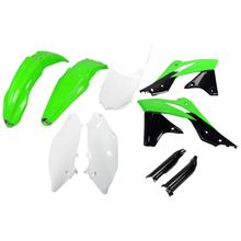 UFO PLAST 9-delige Verkleidingskit Kunststof verkleidingsset met vorkbescherming voor Kawasaki KX F 250 ccm Bj. 2013 - 2016