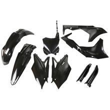 Bekledingskit UFO PLAST 9-delig Bekledingsset Kunststof met vorkbescherming voor Kawasaki KX F 250 ccm Bj. 2017