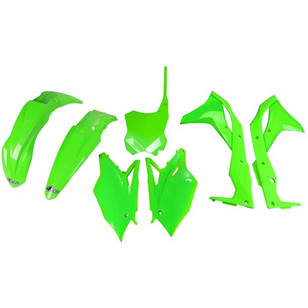 Kåpsats UFO PLAST 7-delars kåpsats plast för Kawasaki KX F 250 ccm Årsm. 2017