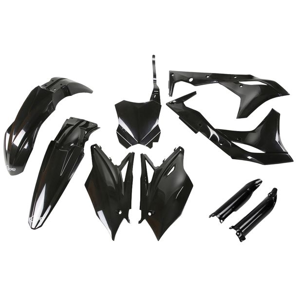 Verkleidungskit UFO PLAST 9-teilig Verkleidungssatz Kunststoff mit Gabelschutz für Kawasaki KX F 250 ccm Bj. 2018 - 2020