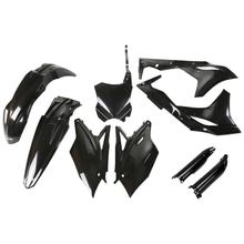 Bekledingskit UFO PLAST 9-delig Bekledingsset Kunststof met vorkbescherming voor Kawasaki KX F 250 ccm Bj. 2018 - 2020