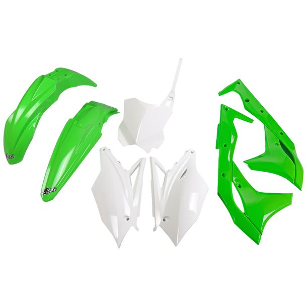 Verkleidungskit UFO PLAST 7-teilig Verkleidungssatz Kunststoff für Kawasaki KX F 250 ccm Bj. 2018 - 2020