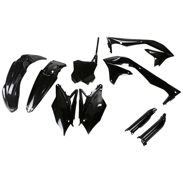 Verkleidungskit UFO PLAST 9-teilig Verkleidungssatz Kunststoff mit Gabelschutz für Kawasaki KX F 450 ccm Bj. 2018