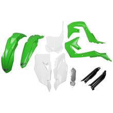 Bekledingskit UFO PLAST 9-delig Bekledingsset Kunststof met vorkbescherming voor Kawasaki KX F 450 ccm Bj. 2019 - 2023