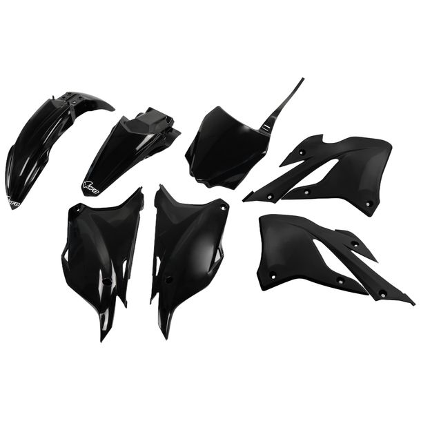 Kit de carenado UFO PLAST 7 piezas. Juego de carenado de plástico para Kawasaki KX 85 / 112 ccm Año 2022 - 2025