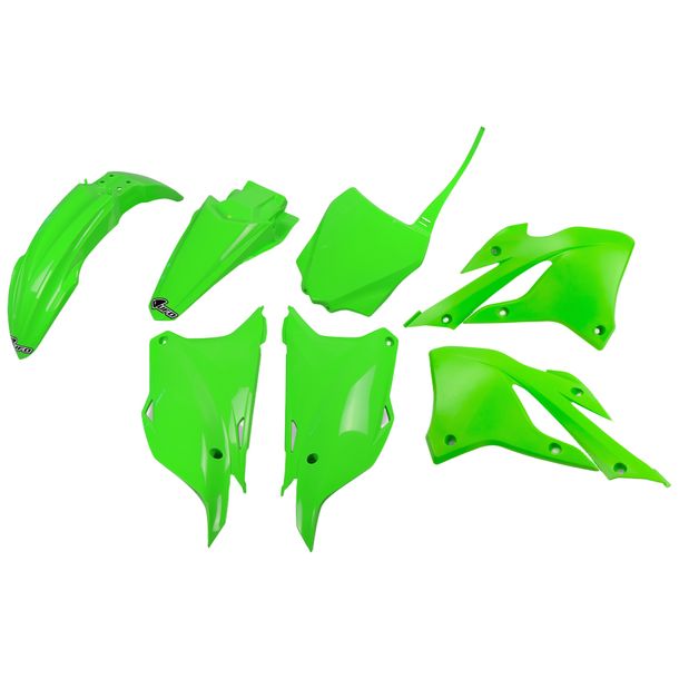Verkleidungskit UFO PLAST 7-teilig Verkleidungssatz Kunststoff für Kawasaki KX 85 / 112 ccm Bj. 2022 - 2025