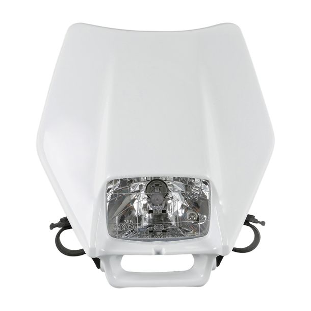 Mascherina faro con faro UFO PLAST Copertura faro anteriore con omologazione per KTM EXC RACING SX EXC-F SX-F Racing 125 - 620 ccm Anno 1990 - 2026