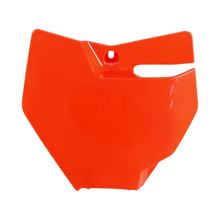 Plaque de numéro UFO PLAST, carénage plaque de numéro avant pour Gas MC, KTM SX 85 ccm Année de fabrication 2018 - 2024