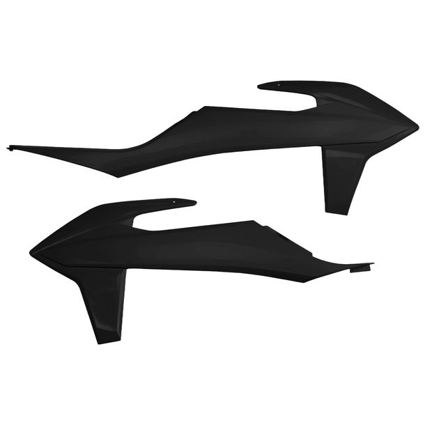 Carenado de radiador UFO PLAST 2 piezas. Cubierta para radiador para KTM EXC Sixdays EXC-F 150 - 500 ccm Año 2020 - 2023