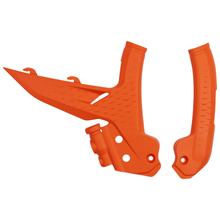 Rahmenprotektoren UFO PLAST 2-teilig Verkleidung Rahmenabdeckung für KTM EXC Sixdays EXC-F 125 - 500 ccm Bj. 2023 - 2026