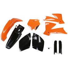 Kit opláštění UFO PLAST 9-dílná sada opláštění z plastu s krytem vidlic pro KTM SX 125 - 450 ccm r.v. 2003