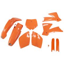 Verkleidungskit UFO PLAST 9-teilig Verkleidungssatz Kunststoff mit Gabelschutz für KTM SX Racing 125 - 400 ccm Bj. 2001 - 2002