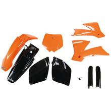 Verkleidungskit UFO PLAST 9-teilig Verkleidungssatz Kunststoff mit Gabelschutz für KTM SX Racing 125 - 400 ccm Bj. 2001 - 2002