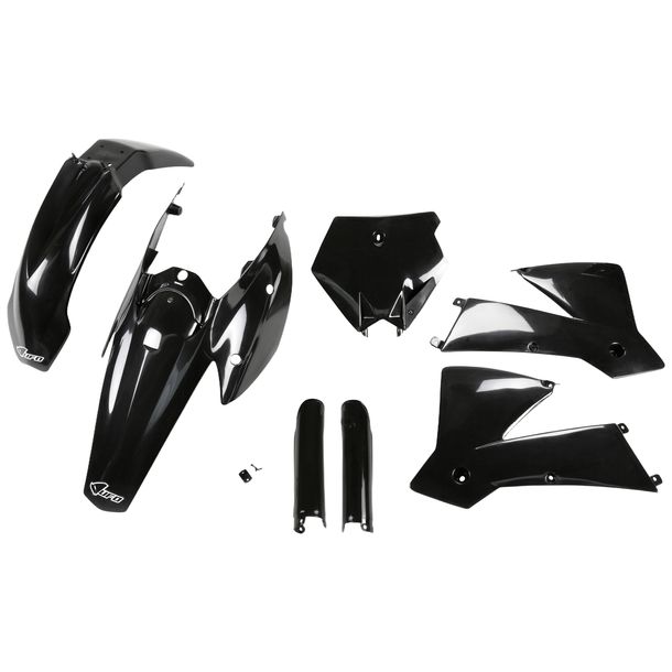 Kit de carénage UFO PLAST 7 pièces, ensemble de carénage en plastique avec protection de fourche pour KTM SX 125 - 450 ccm Année de fabrication 2004