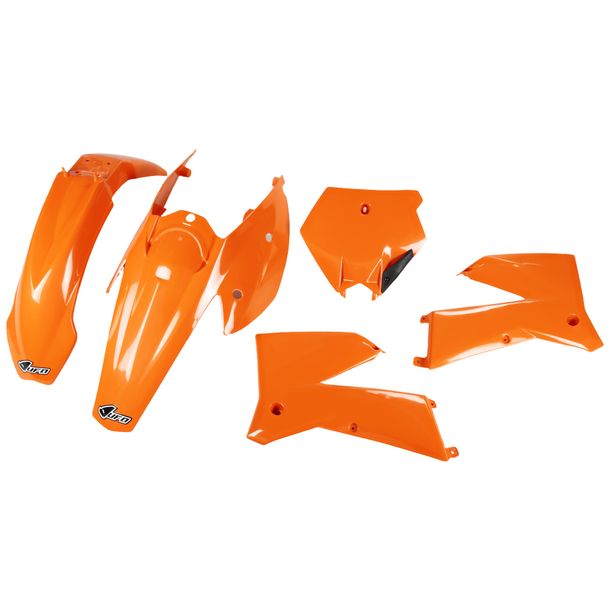 Sada dílů opláštění UFO PLAST 5-dílná, plastové opláštění pro KTM SX SX-F 125 / 250 ccm Bj. 2005 - 2006