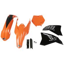 Kit de carenado UFO PLAST 7 piezas. Juego de carenado de plástico con protector de horquillas para KTM SX SX-F Racing 125 - 450 ccm Año de fabricación 2007 - 2010