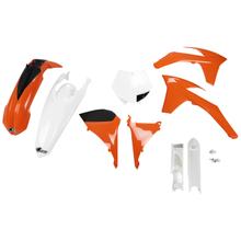 Kit de carenado UFO PLAST 9 piezas. Juego de carenado de plástico con protector de horquillas para KTM SX SX-F Racing 125 - 450 ccm Año. 2011