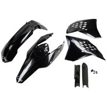 Verkleidungskit UFO PLAST 6-teilig Verkleidungssatz Kunststoff mit Gabelschutz für KTM EXC Sixdays EXC-F 125 - 500 ccm Bj. 2009 - 2011