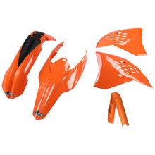 Verkleidungskit UFO PLAST 6-teilig Verkleidungssatz Kunststoff mit Gabelschutz für KTM EXC Sixdays EXC-F 125 - 500 ccm Bj. 2009 - 2011