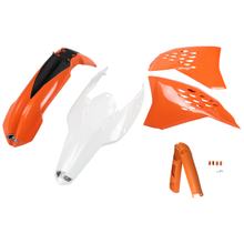 Verkleidungskit UFO PLAST 6-teilig Verkleidungssatz Kunststoff mit Gabelschutz für KTM EXC Sixdays EXC-F 125 - 500 ccm Bj. 2009 - 2011