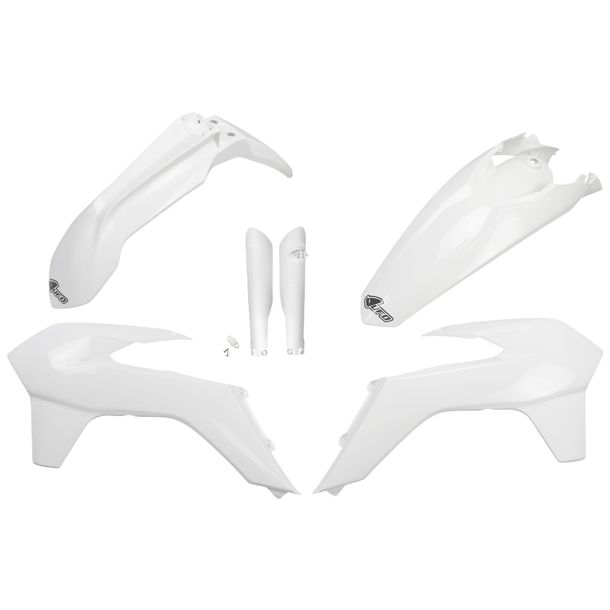 Verkleidungskit UFO PLAST 6-teilig Verkleidungssatz Kunststoff mit Gabelschutz für KTM EXC Sixdays EXC-F 125 - 500 ccm Bj. 2016