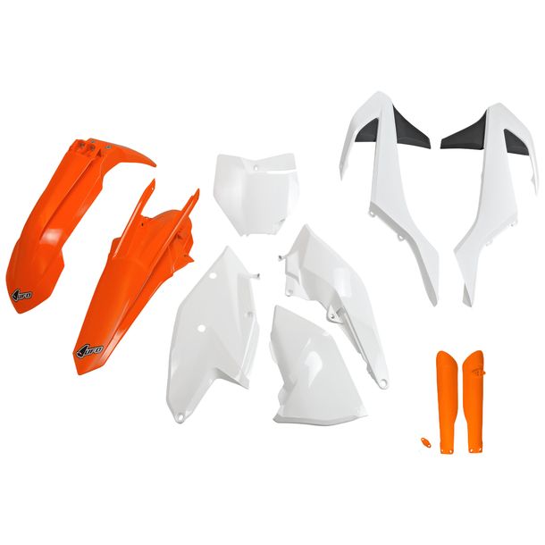 Verkleidungskit UFO PLAST 10-teilig Verkleidungssatz Kunststoff mit Gabelschutz für KTM SX SX-F Racing 125 - 450 ccm Bj. 2016 - 2018