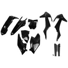 Beplatingkit UFO PLAST 10-delig Beplatingsset Kunststof met Vorkbescherming voor KTM SX SX-F Racing 125 - 450 ccm Bj. 2016 - 2018