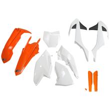 Beplatingkit UFO PLAST 10-delig Beplatingsset Kunststof met Vorkbescherming voor KTM SX SX-F Racing 125 - 450 ccm Bj. 2016 - 2018