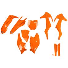 Beplatingkit UFO PLAST 10-delig Beplatingsset Kunststof met Vorkbescherming voor KTM SX SX-F Racing 125 - 450 ccm Bj. 2016 - 2018
