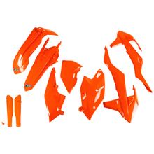 Beheersingskit UFO PLAST 9-delig Bekledingsset Kunststof met Vorkbescherming voor KTM EXC Sixdays EXC-F 125 - 500 ccm Bj. 2017 - 2019