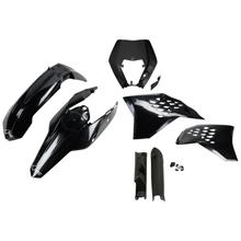 Bekledingskit UFO PLAST 7-delig Bekledingsset Kunststof met vorkbescherming voor KTM EXC Sixdays EXC-F 125 - 500 ccm Bj. 2009 - 2011