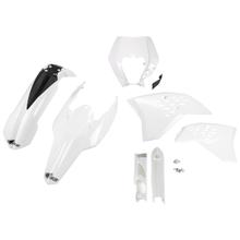 Bekledingskit UFO PLAST 7-delig Bekledingsset Kunststof met vorkbescherming voor KTM EXC Sixdays EXC-F 125 - 500 ccm Bj. 2009 - 2011