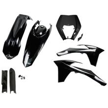 Bekledingskit UFO PLAST 7-delig Bekledingsset Kunststof met vorkbescherming voor KTM EXC Sixdays EXC-F 125 - 500 ccm Bj. 2012 - 2013