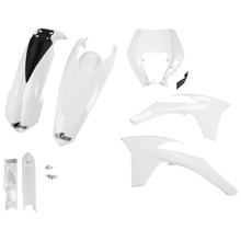 Bekledingskit UFO PLAST 7-delig Bekledingsset Kunststof met vorkbescherming voor KTM EXC Sixdays EXC-F 125 - 500 ccm Bj. 2012 - 2013