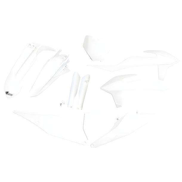 Kit de carenado UFO PLAST 10 piezas. Juego de carenado de plástico con protección para horquilla para KTM SX 125 - 450 ccm Año 2019 - 2022