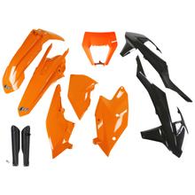 Verkleidungskit UFO PLAST 10-teilig Verkleidungssatz Kunststoff mit Gabelschutz für KTM EXC Sixdays EXC-F 125 - 500 ccm Bj. 2017 - 2019