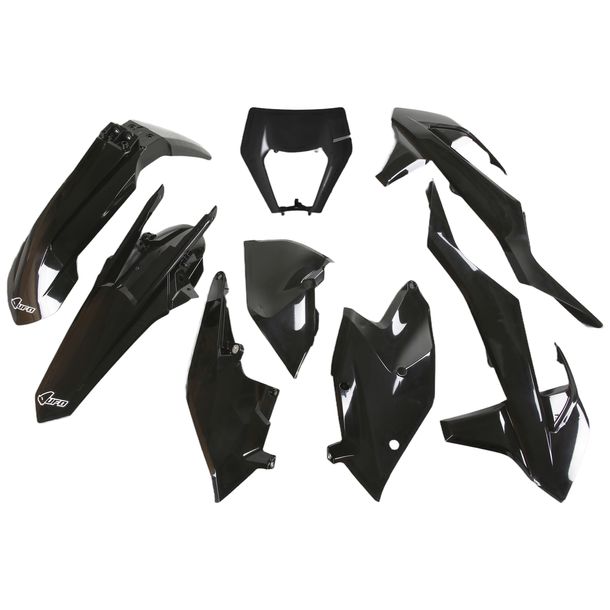UFO PLAST 8-piece fairing kit. Plastic fairing set for KTM EXC Sixdays EXC-F 125 - 500 ccm Year 2017 - 2019