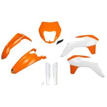 Kit de carenado UFO PLAST 7 piezas. Juego de carenado de plástico con protección de horquillas para KTM EXC Sixdays EXC-F 125 - 500 ccm Año de fab. 2016