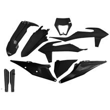 Verkleidingskit UFO PLAST 10-delig Verkleidingsset Kunststof met Vorkbescherming voor KTM EXC Sixdays EXC-F 125 - 500 ccm Bj. 2020 - 2023