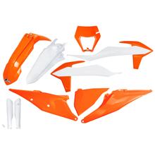 Verkleidingskit UFO PLAST 10-delig Verkleidingsset Kunststof met Vorkbescherming voor KTM EXC Sixdays EXC-F 125 - 500 ccm Bj. 2020 - 2023