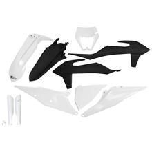 Verkleidingskit UFO PLAST 10-delig Verkleidingsset Kunststof met Vorkbescherming voor KTM EXC Sixdays EXC-F 125 - 500 ccm Bj. 2020 - 2023