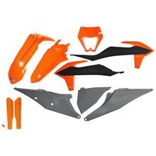 Verkleidingskit UFO PLAST 10-delig Verkleidingsset Kunststof met Vorkbescherming voor KTM EXC Sixdays EXC-F 125 - 500 ccm Bj. 2020 - 2023