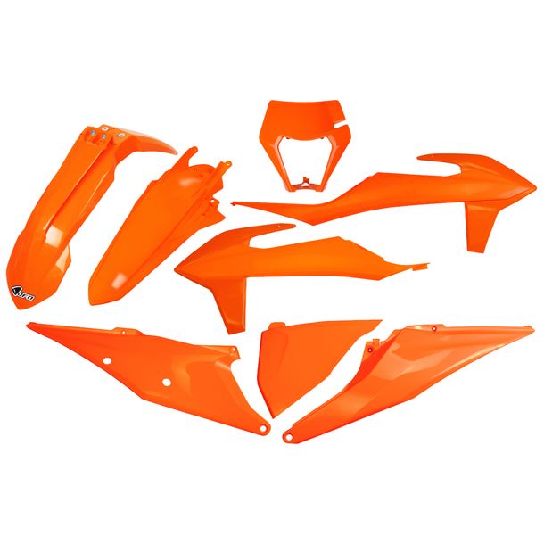Verkleidungskit UFO PLAST 8-teilig Verkleidungssatz Kunststoff für KTM EXC Sixdays EXC-F 150 - 500 ccm Bj. 2020 - 2023