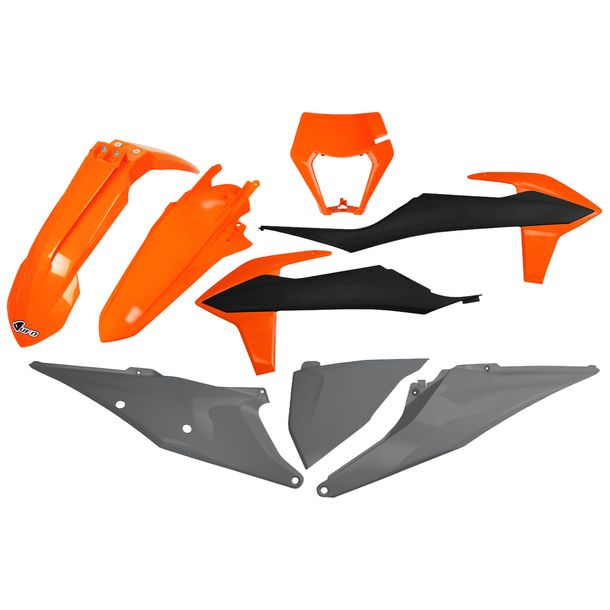 Verkleidungskit UFO PLAST 8-teilig Verkleidungssatz Kunststoff für KTM EXC Sixdays EXC-F 150 - 500 ccm Bj. 2020 - 2023