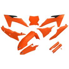 Bekledingskit UFO PLAST 10-delig Bekledingsset Kunststof met Voorvorkbescherming voor KTM SX SX-F Racing 125 - 450 ccm Bj. 2023 - 2024