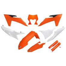 Bekledingskit UFO PLAST 10-delig Bekledingsset Kunststof met vorkbescherming voor KTM EXC Sixdays EXC-F 150 - 500 ccm Bj. 2024 - 2025