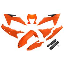 Bekledingskit UFO PLAST 10-delig Bekledingsset Kunststof met vorkbescherming voor KTM EXC Sixdays EXC-F 150 - 500 ccm Bj. 2024 - 2025
