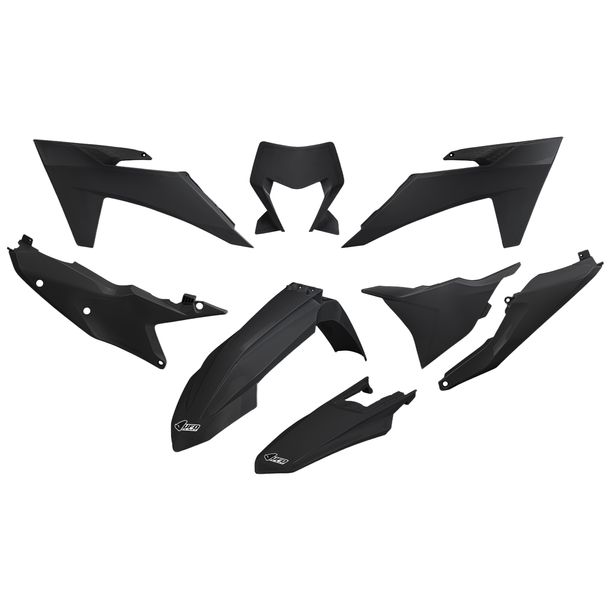 UFO PLAST 8-piece Fairing Kit Plastic Fairing Set for KTM EXC Sixdays EXC-F 150 - 500 ccm Year 2024 - 2025