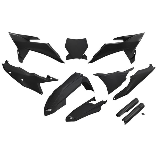 Verkleidungskit UFO PLAST 10-teilig Verkleidungssatz Kunststoff mit Gabelschutz für KTM SX SX-F Racing 125 - 450 ccm Bj. 2025